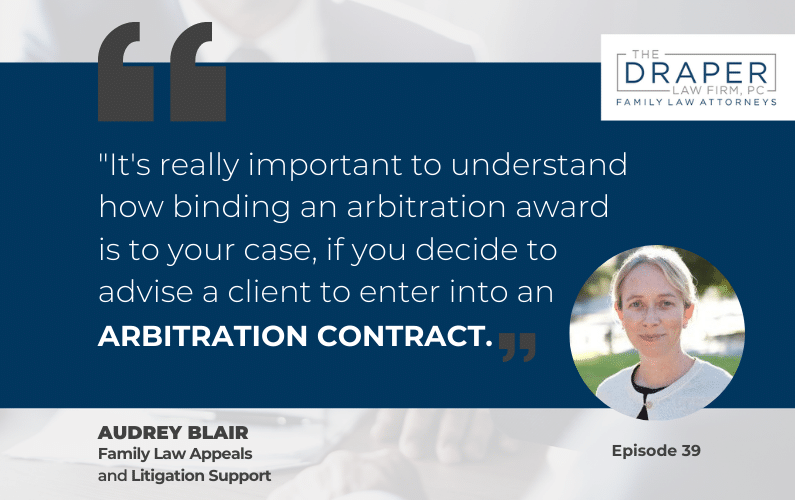 Audrey Blair | Arbitration in Family Law Cases